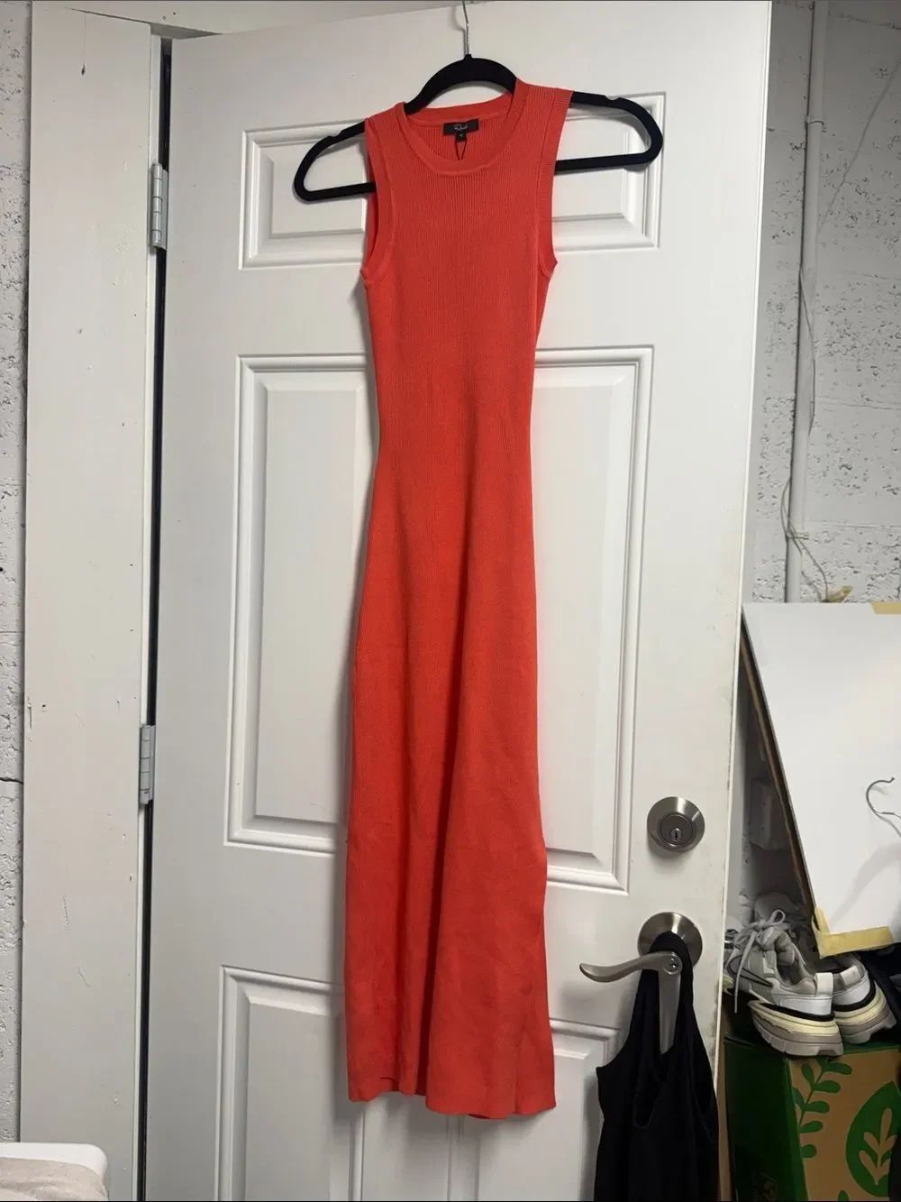 RAILS Orange Ribbed Sleeveless Maxi Dress - BRAND NEW - Tags - Size XS
